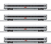 PIKO 28350 - H0 - 4-tlg. Set Reisezugwagen Metropolitan; DB AG; Ep. V